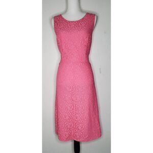 Racheal Ray Scoop neck sleeveless dress 12 Pink